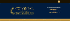 Desktop Screenshot of colonial-woodworking.com