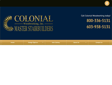 Tablet Screenshot of colonial-woodworking.com